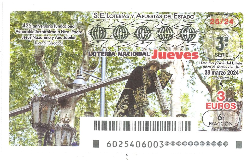 Lotería Nacional Jueves 28/03/24 - La 98 de Sevilla Lotería Nacional Jueves 28/03/24 - La 98 de Sevilla