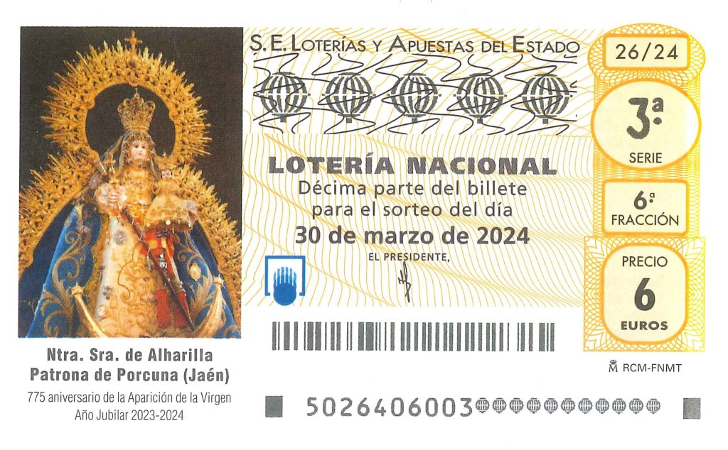 Lotería Nacional Sábado 30/03 - La 98 de Sevilla