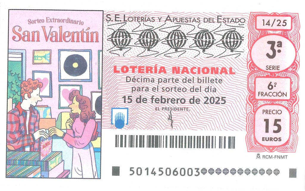 Lotería Nacional: Día de los Enamorados: - La 98 de Sevilla